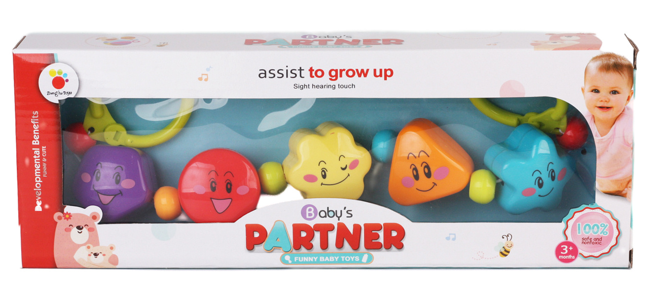 Zornăitoare cu forme vesele pentru cărucior