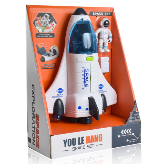 Set navetă spațială cu astronaut și efecte sonore