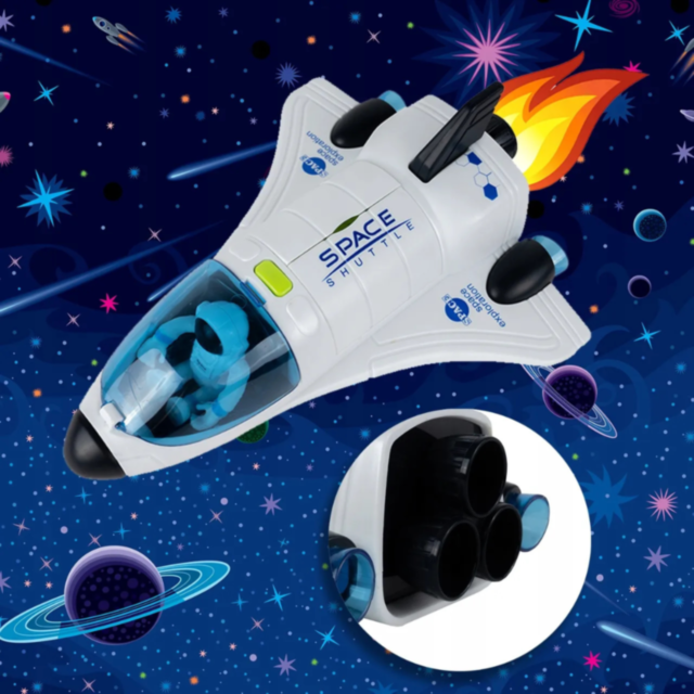 Set navetă spațială cu astronaut și efecte sonore