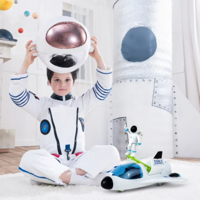 Set navetă spațială cu astronaut și efecte sonore