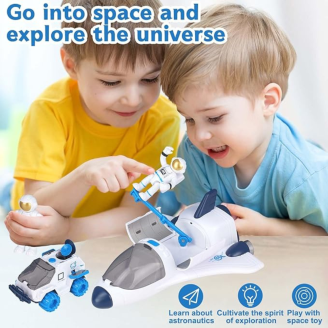 Set navetă spațială cu astronaut și efecte sonore