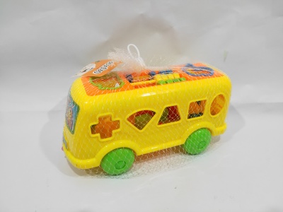 Autobuz cu Figuri de Potrivit și Ață de Tras | image