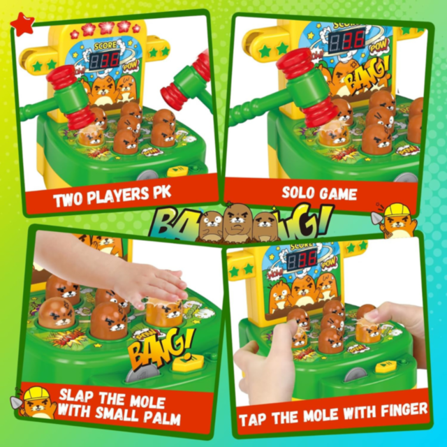 Joc interactiv „Lovește cârtița” cu lumini și sunete