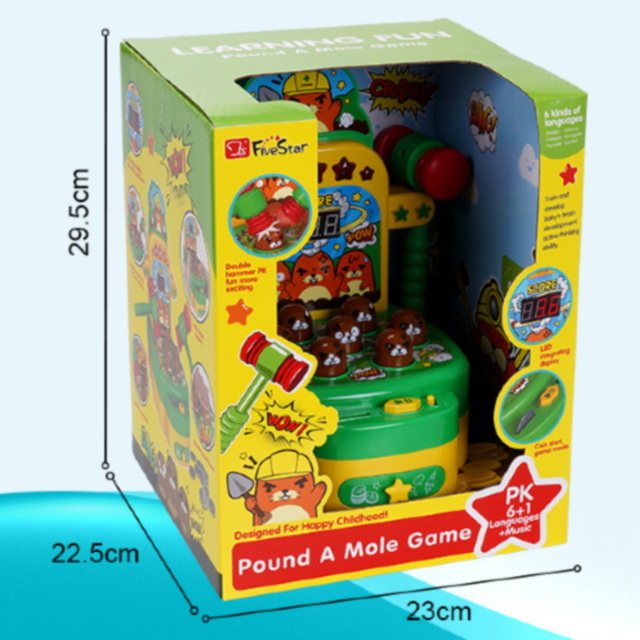 Joc interactiv „Lovește cârtița” cu lumini și sunete