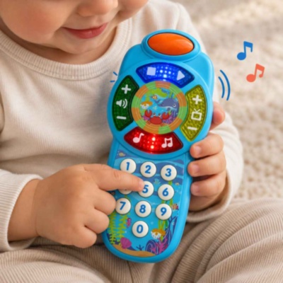Telefon muzical educativ pentru copii cu lumini și sunete | image