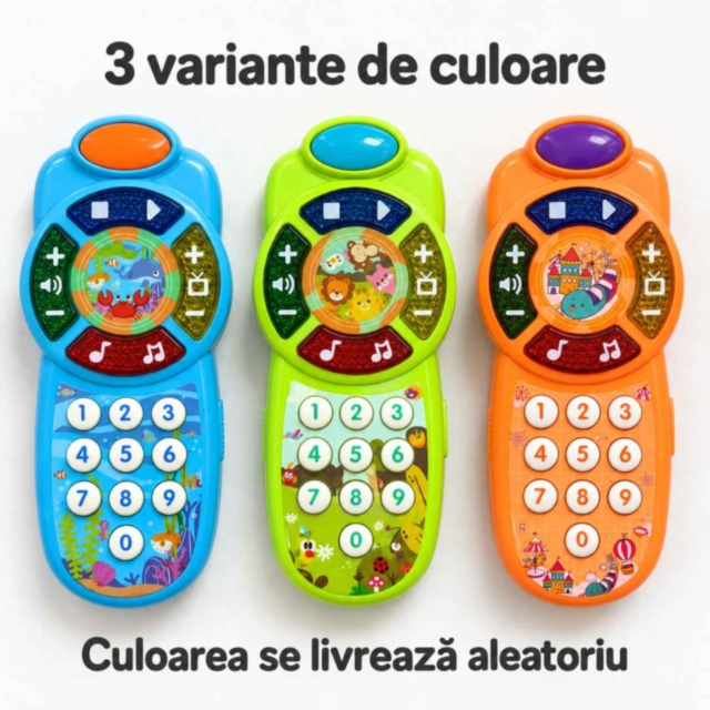 Telefon muzical educativ pentru copii cu lumini și sunete