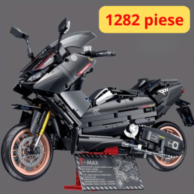 Motocicletă T-MAX de Asamblat – 1282 Piese, Set Detaliat pentru Copii și Colecționari | image