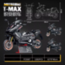 Motocicletă T-MAX de Asamblat – 1282 Piese, Set Detaliat pentru Copii și Colecționari