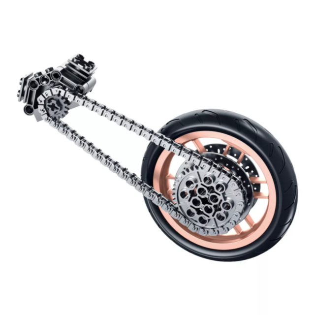 Motocicletă T-MAX de Asamblat – 1282 Piese, Set Detaliat pentru Copii și Colecționari