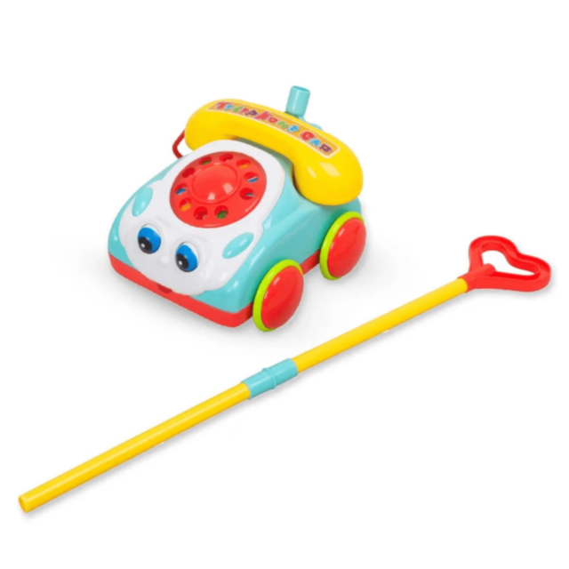 Telefon de jucărie interactiv cu mâner pentru copii 