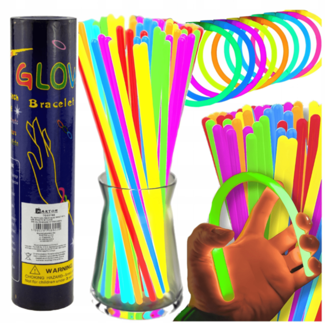 Set 50 Bețișoare Luminoase Glow Party Colorate