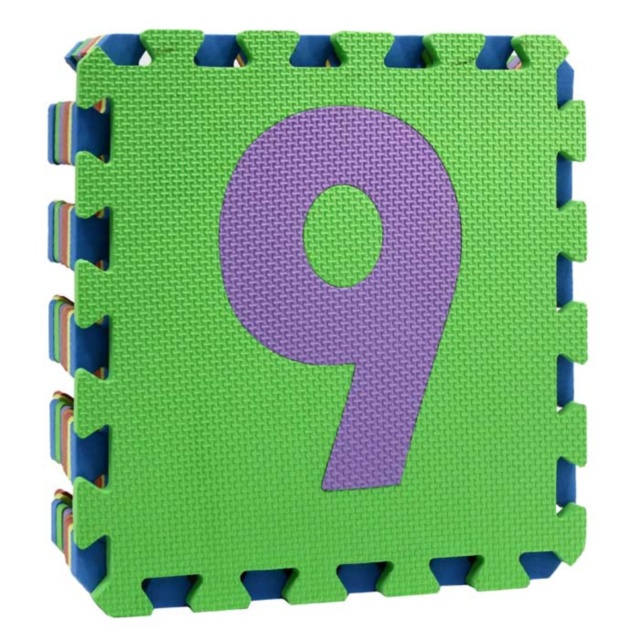 Covoraș Puzzle din Burete cu Cifre, 10 Plăci, 60 X 150 cm