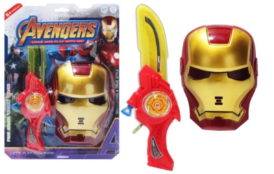 Set Iron Man, Mască și Sabia cu Efecte de Sunete și Lumini | image