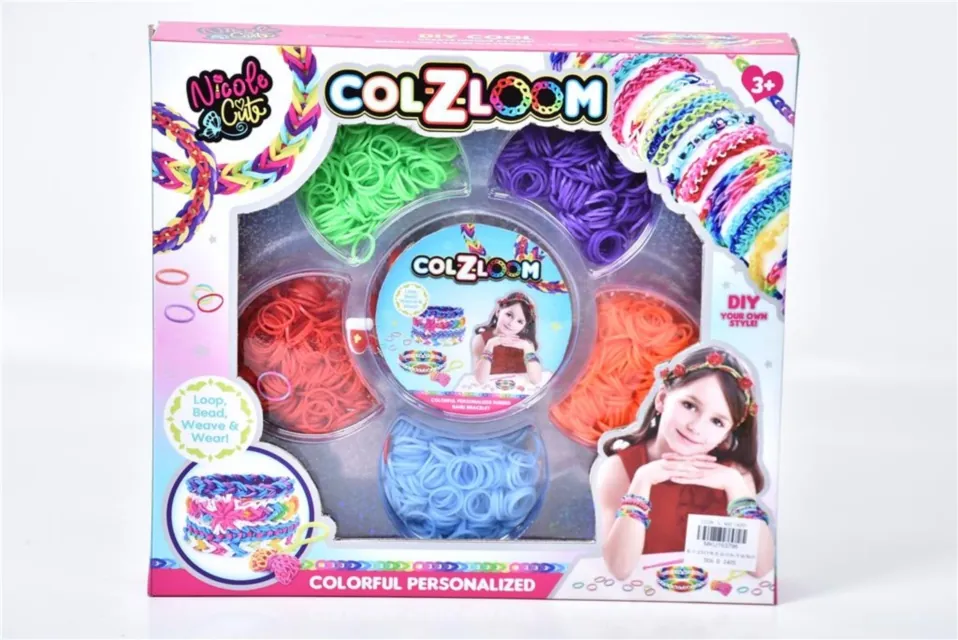 Module Elastice Colorate Set de Elastice Colorate DIY pentru Crearea de Brățări Personalizate
