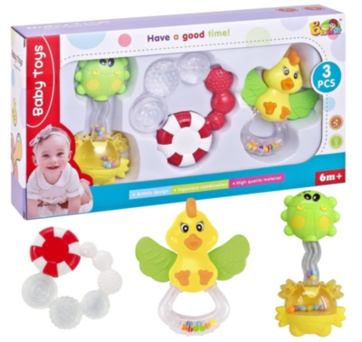 Set 3 Zornăitoare Multicolore, 1 pentru Dentiție | image