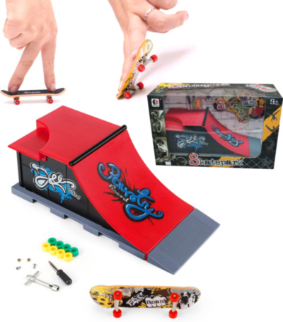 Set Mini Rampă Tech Deck cu Finger Skateboard pentru Degete | image