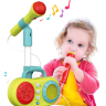 Microfon și Boxă Muzicală pentru Copii cu Suport Reglabil