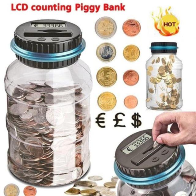 Pușculiță Digitală cu Numărătoare de Monede – Economisire Simplă și Distractivă