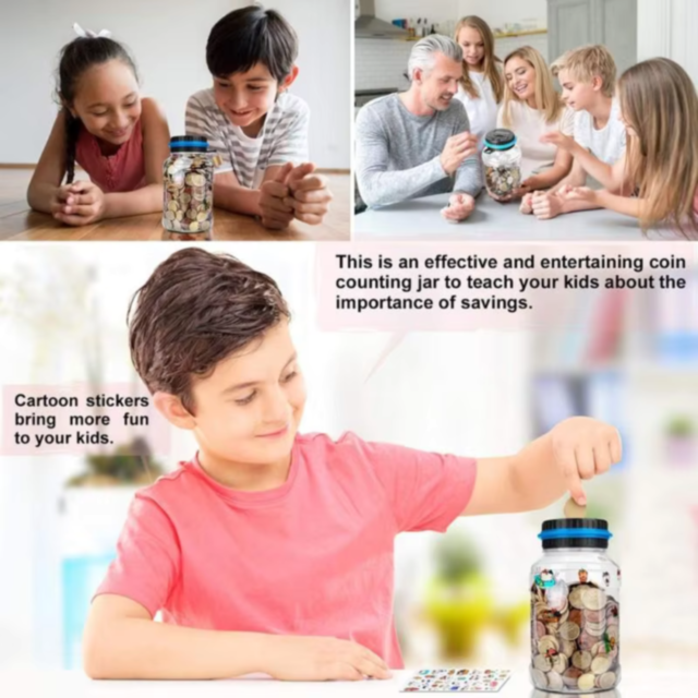 Pușculiță Digitală cu Numărătoare de Monede – Economisire Simplă și Distractivă
