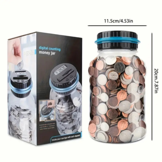 Pușculiță Digitală cu Numărătoare de Monede – Economisire Simplă și Distractivă