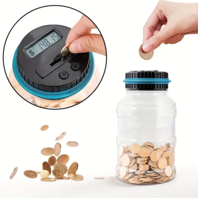 Pușculiță Digitală cu Numărătoare de Monede – Economisire Simplă și Distractivă
