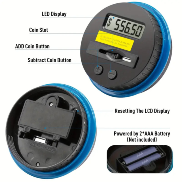 Pușculiță Digitală cu Numărătoare de Monede – Economisire Simplă și Distractivă