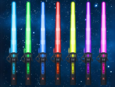 Sabie Telescopică cu Lumini Colorate și Sunete – Baterie Reîncărcabilă USB | image