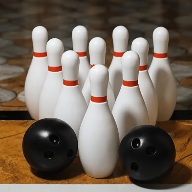 Set Bowling cu 12 Popice și 2 Mingi