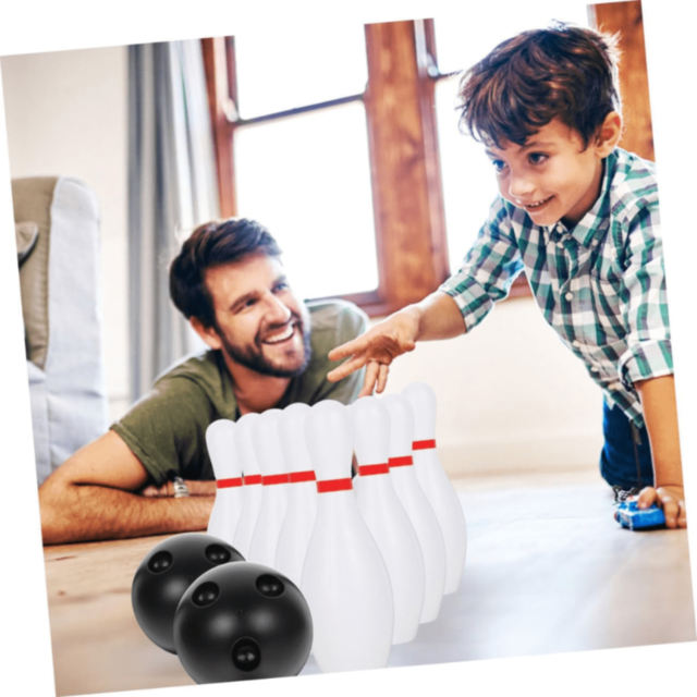 Set Bowling cu 12 Popice și 2 Mingi