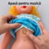 Păpușă mare de 74 cm, cu muzică și rochiță