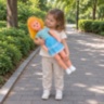 Păpușă mare de 74 cm, cu muzică și rochiță