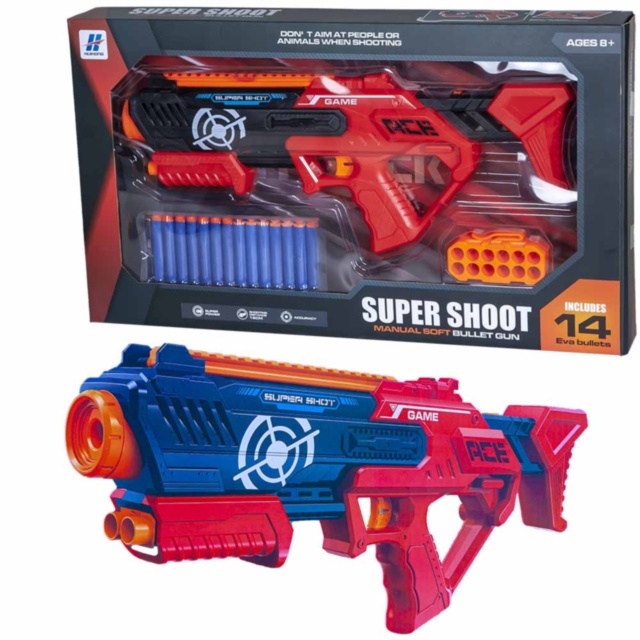 Pușca Blaster cu 14 Proiectile, 56cm