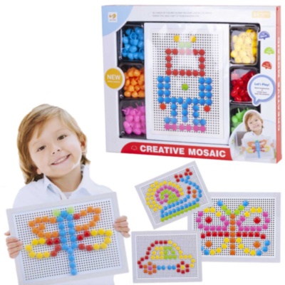 Mozaic cu Pioneze Colorate, 180 detalii | image