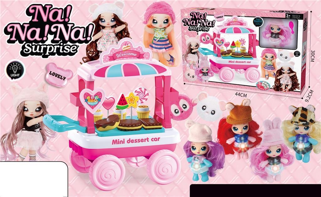 Set Păpușica Na!Na!Na! Surprise cu Tejgheaua de Înghețată