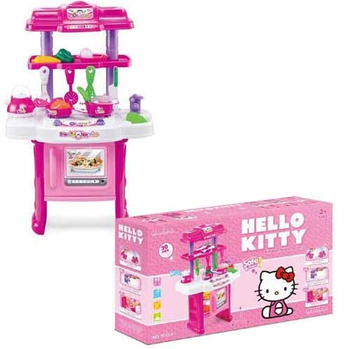 Mega Bucătărie cu Aragaz, Cuptor, Tacâmuri, Produse Alimentare 65x28x42