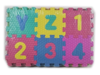 Covoraș Puzzle din Burete cu Litere și Cifre, 36 piese | image