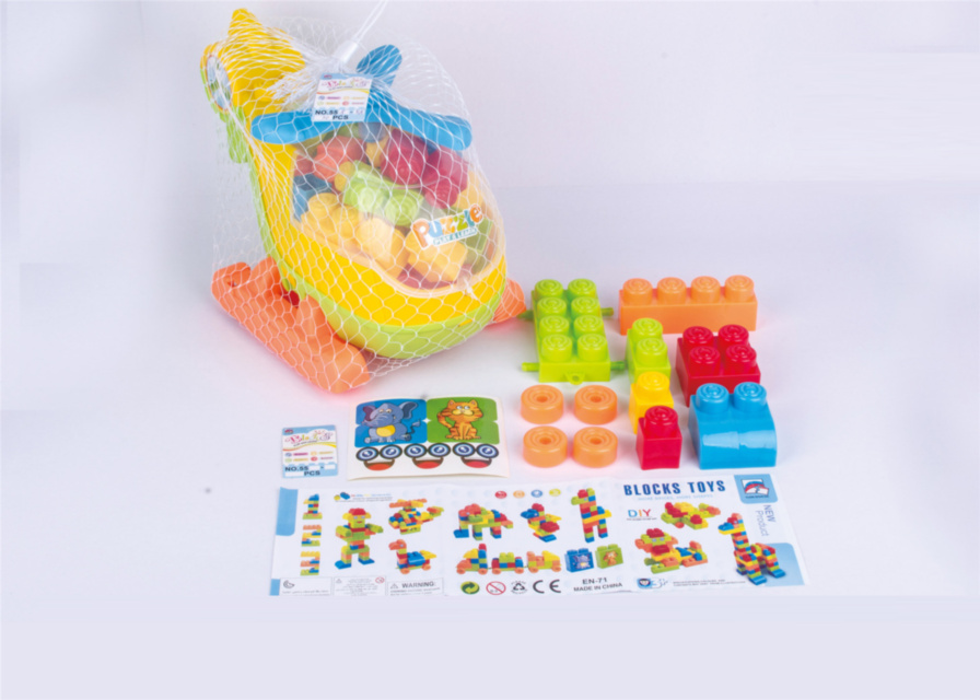 Elicopter cu 30 Blocuri de Construcție