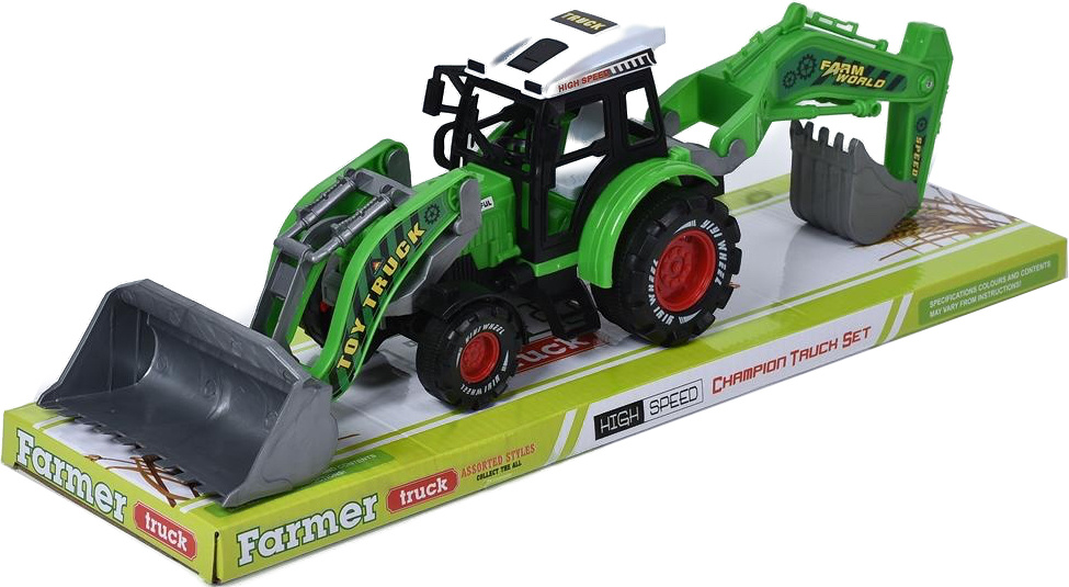 Трактор с Ковшом и Экскаватором