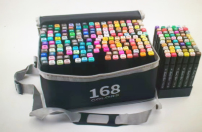 Mega Set 168 Markere cu 2 Capete de Colorat | image