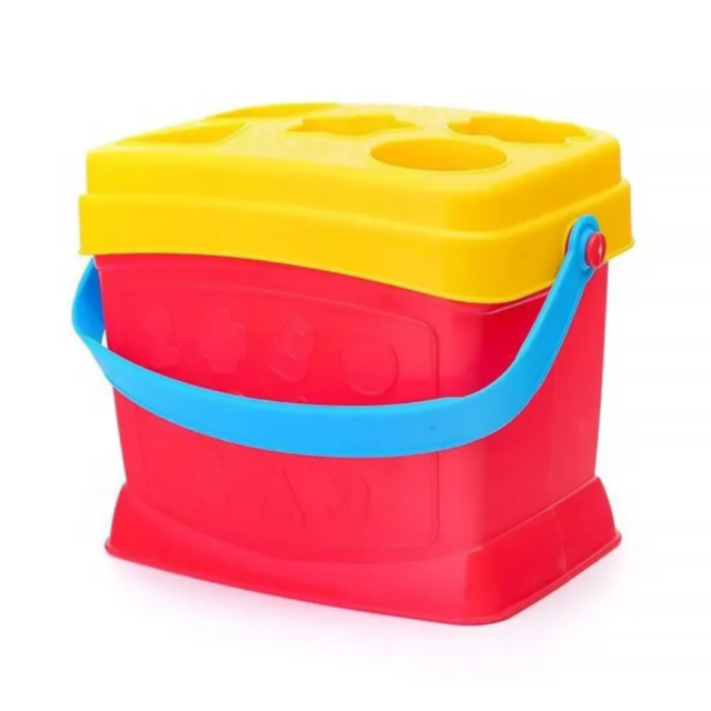 Set Educativ 2 în 1: Sortator de Forme și Piramidă cu Inele