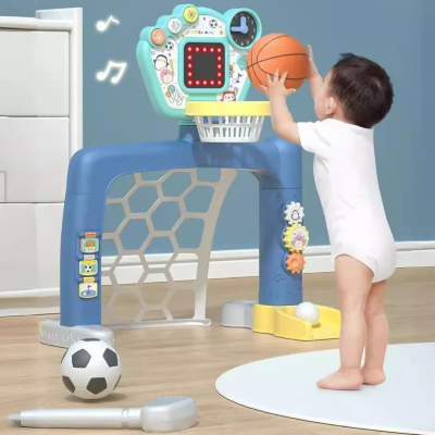 Set sportiv 3 în 1 pentru copii mici - Baschet, Fotbal și Golf | image