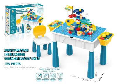 Masă Multifuncțională cu Piese de Construcție – 125 Piese | image