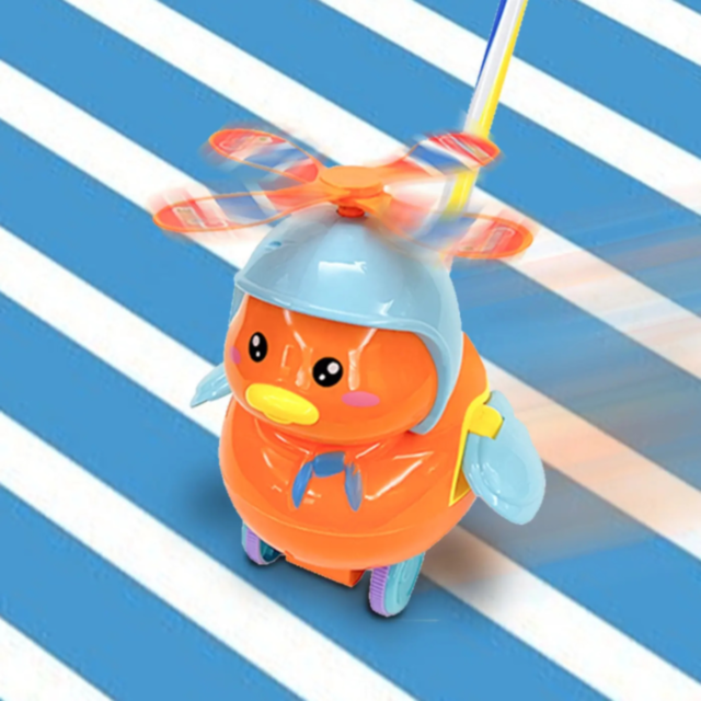 Rață Distractivă cu Morișcă și Mâner pentru Copii (model aleatoriu)