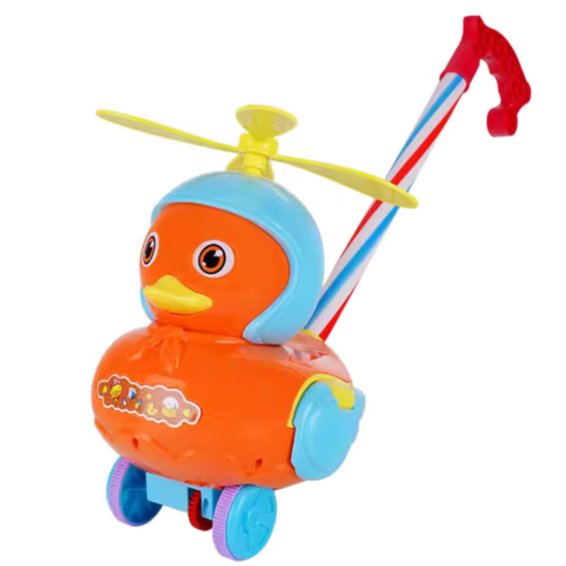 Rață Distractivă cu Morișcă și Mâner pentru Copii (model aleatoriu)
