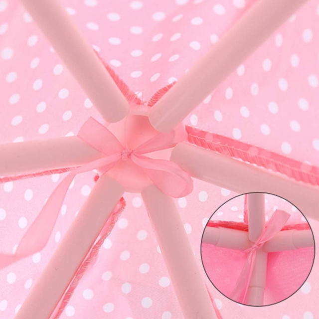 Căsuță de Joacă Tip Cort Roz pentru Copii, Design de Castel cu Plasă și Decor de Prințesă