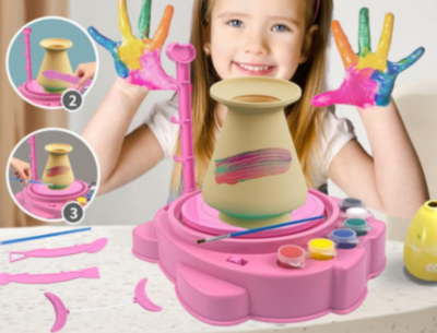 Set Olărit pentru Copii cu Lut, Culori și Unelte (culoare aleatorie) | image