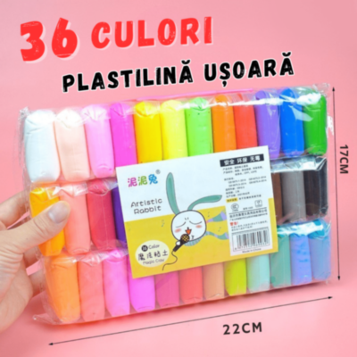 Set Plastilină Ușoară Super Light Clay 36 Culori | image