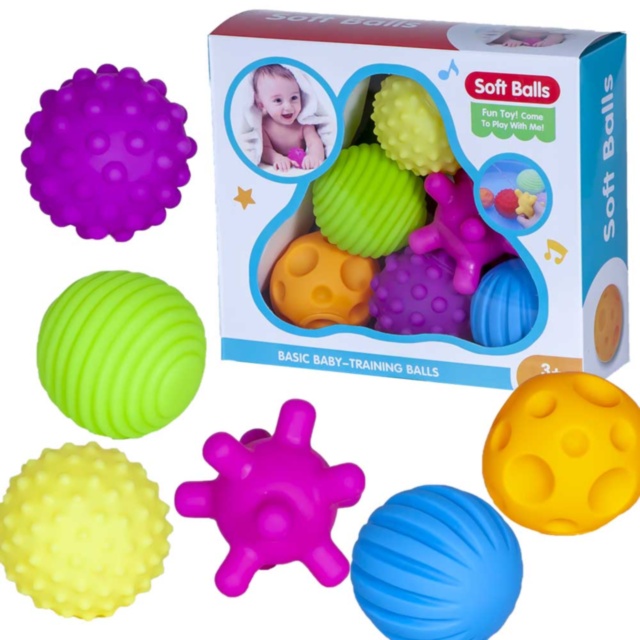 Set 6 Mingi Senzoriale cu Piuitoare