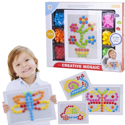 Mozaic cu Pioneze Colorate, 300 detalii | image