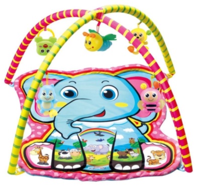 Covoraș de Joacă 0-5luni, cu 2 Arcade cu Zornăitoare | image